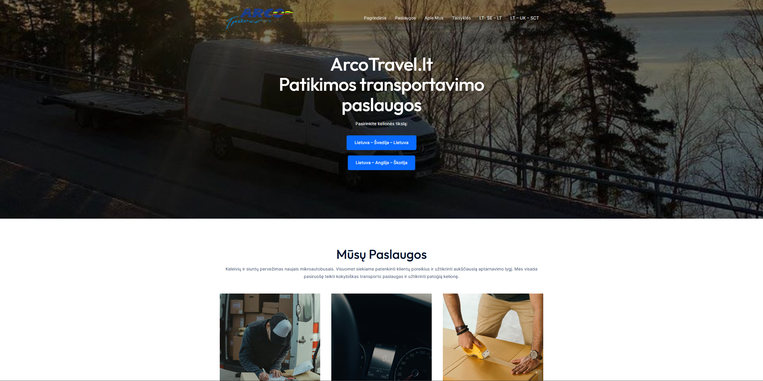 ArcoTravel.lt projektas