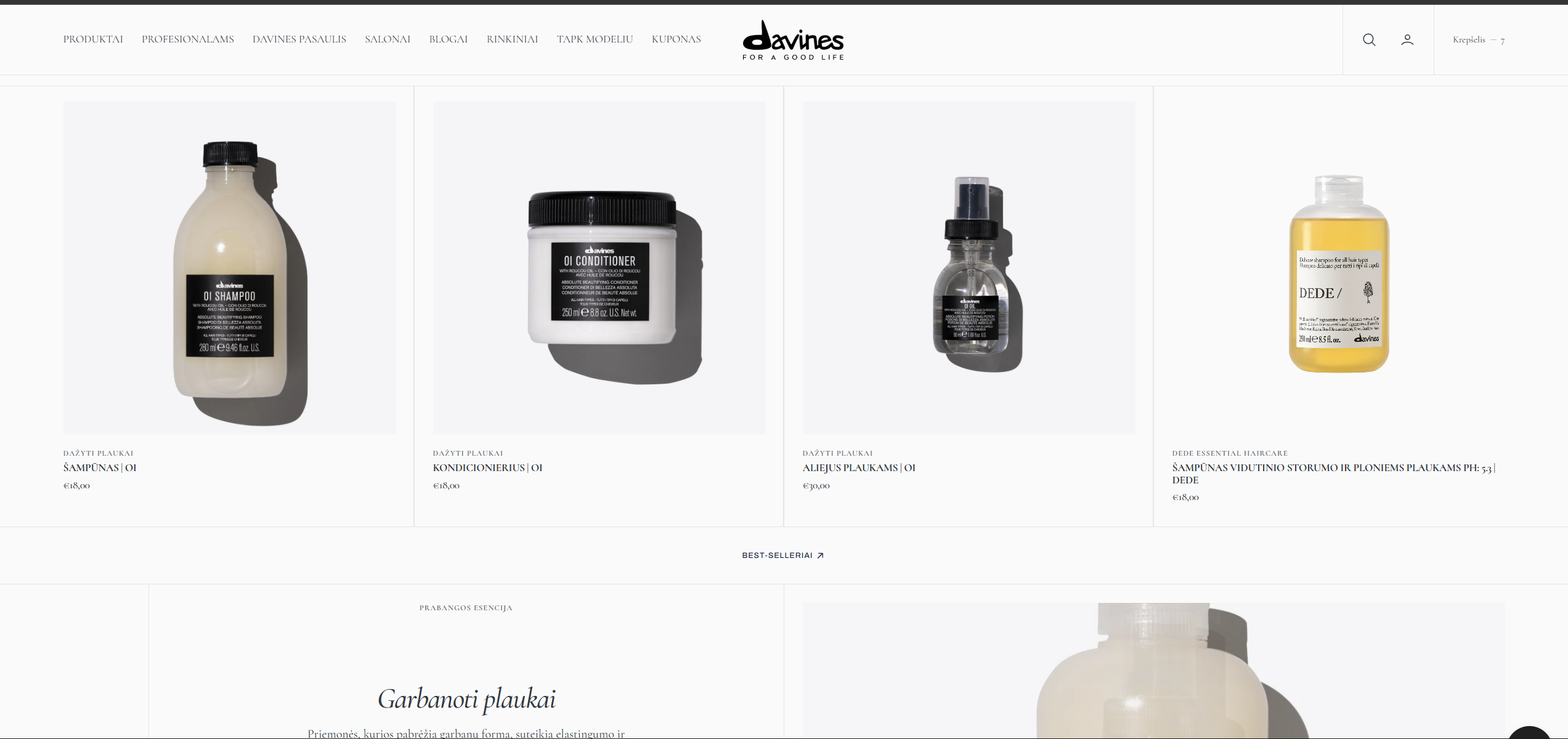 Davines.lt projektas