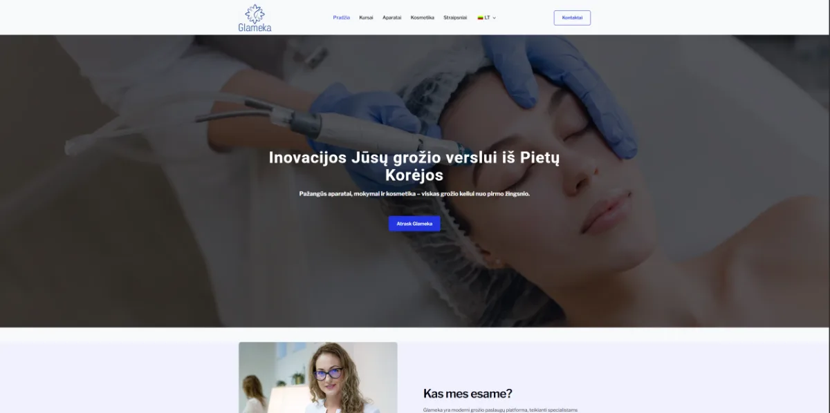 Glameka.com projektas