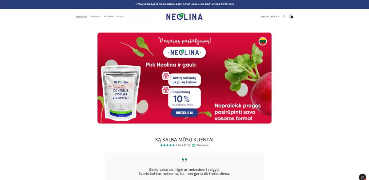 Neolina.lt projektas